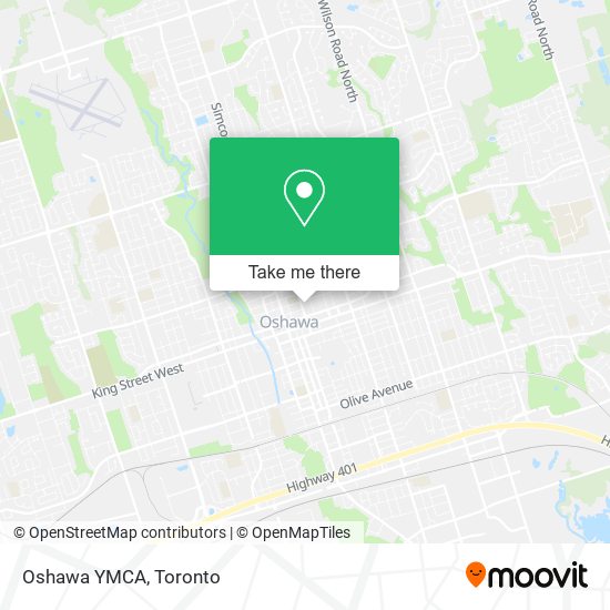 Oshawa YMCA map