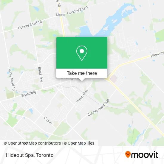 Hideout Spa map