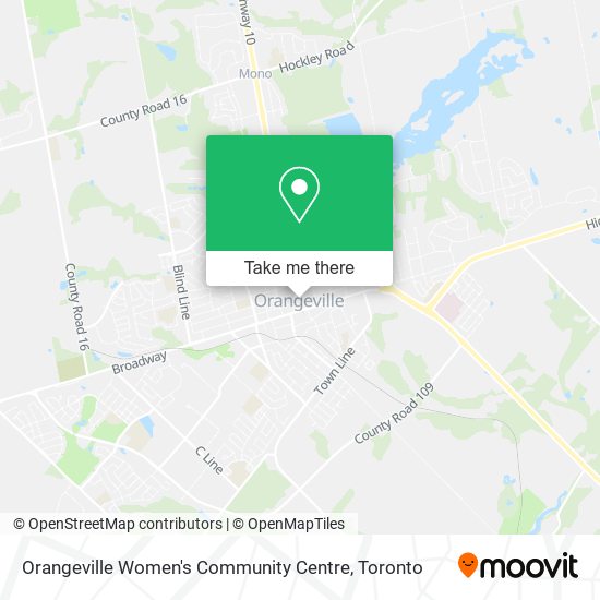 Orangeville Women's Community Centre map