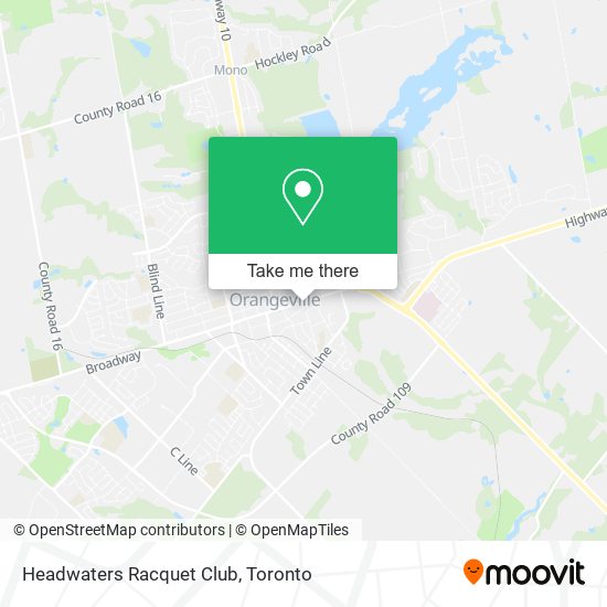 Headwaters Racquet Club map