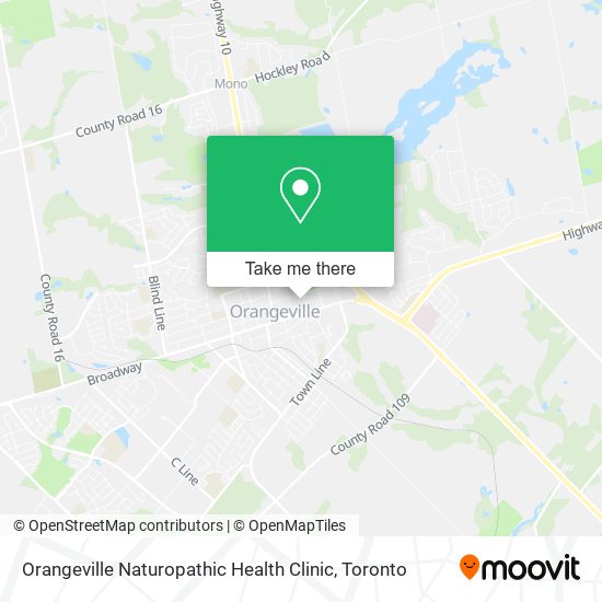 Orangeville Naturopathic Health Clinic map