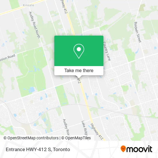 Entrance HWY-412 S map