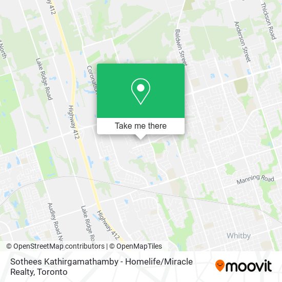 Sothees Kathirgamathamby - Homelife / Miracle Realty map