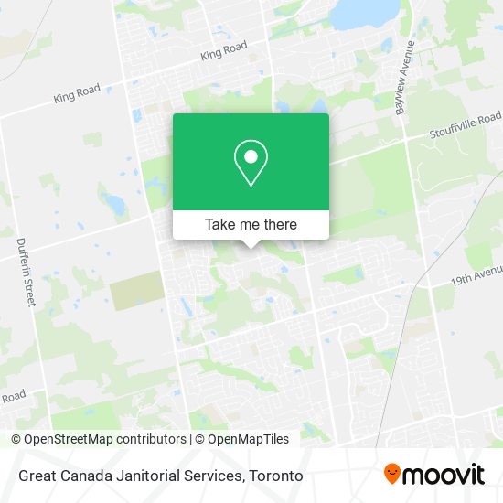 Great Canada Janitorial Services map