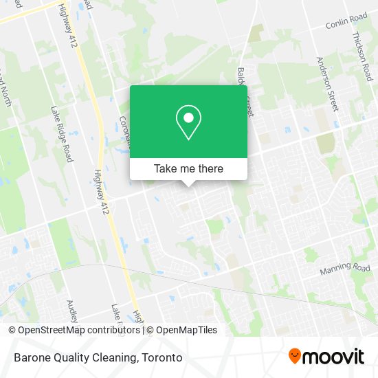 Barone Quality Cleaning map