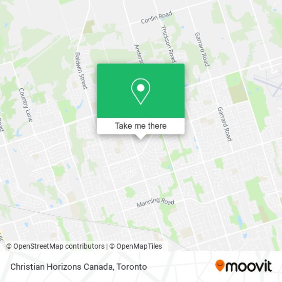 Christian Horizons Canada map