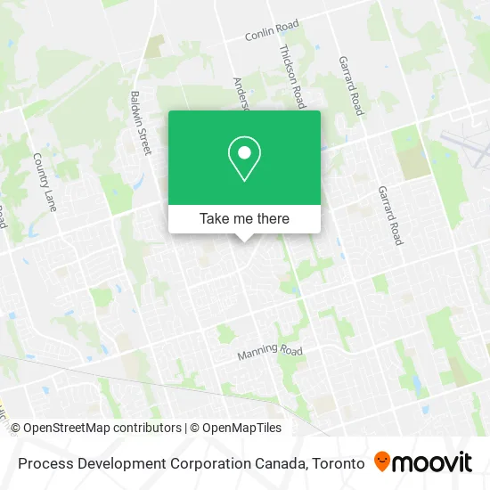 Process Development Corporation Canada map