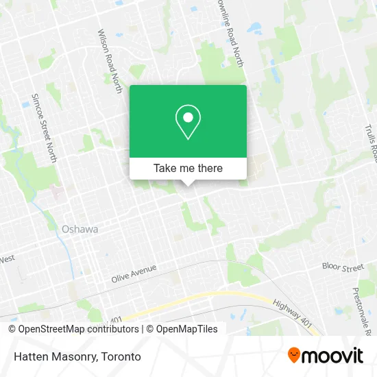 Hatten Masonry map