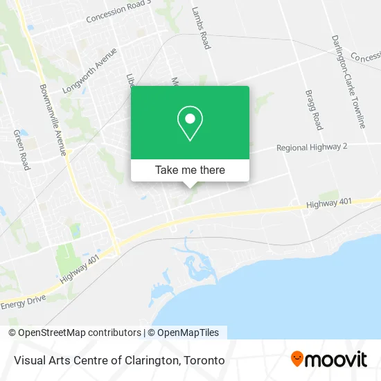 Visual Arts Centre of Clarington map