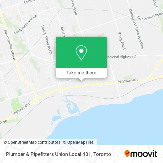 Plumber & Pipefitters Union Local 401 map