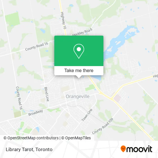 Library Tarot map