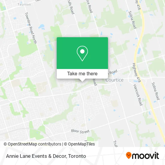 Annie Lane Events & Decor map