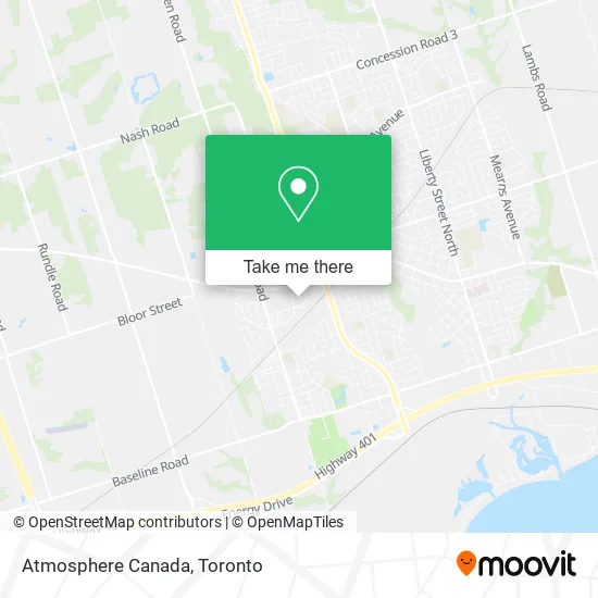 Atmosphere Canada map