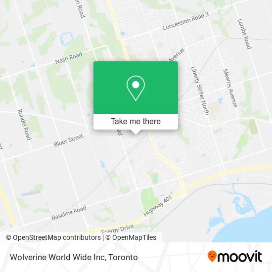 Wolverine World Wide Inc map