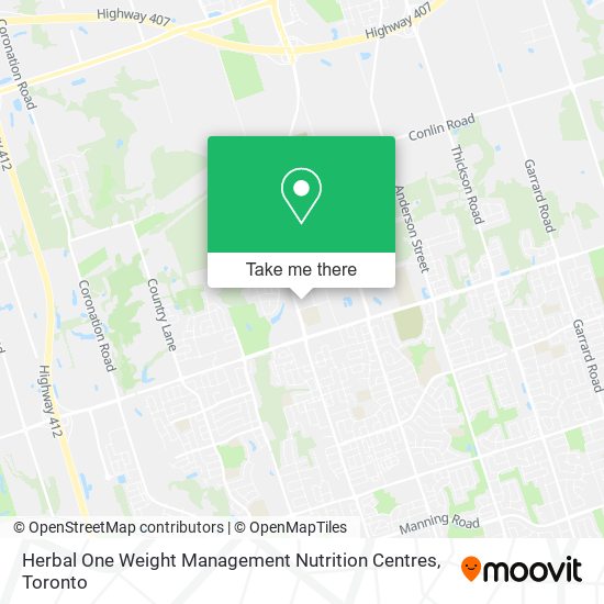 Herbal One Weight Management Nutrition Centres map
