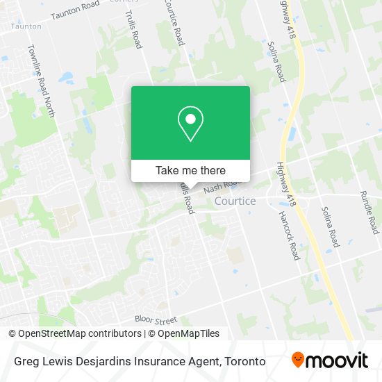 Greg Lewis Desjardins Insurance Agent map