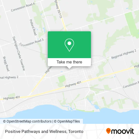 Positive Pathways and Wellness map