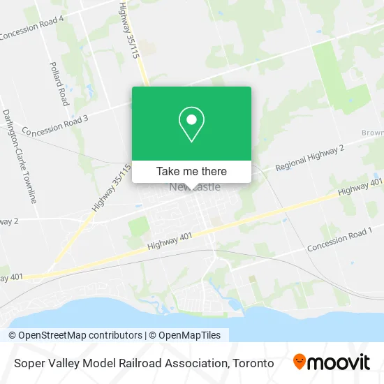 Soper Valley Model Railroad Association map