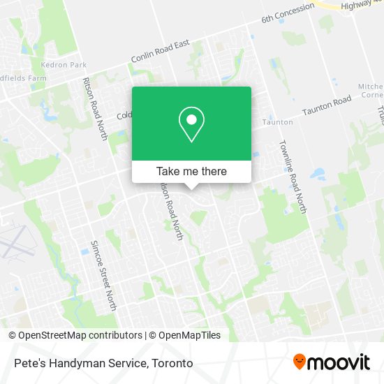 Pete's Handyman Service map