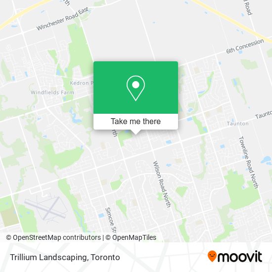 Trillium Landscaping map