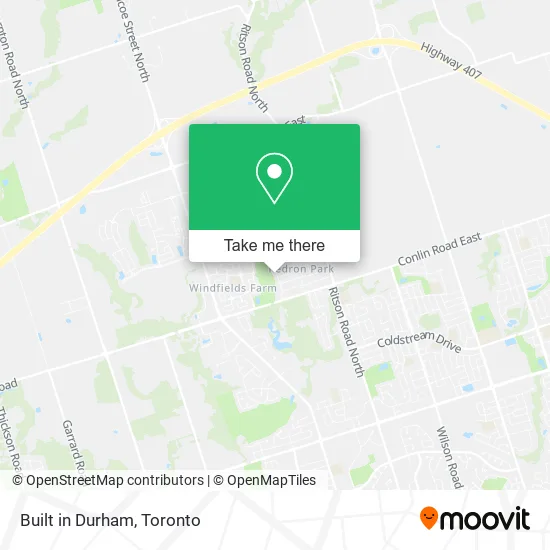 Built in Durham map