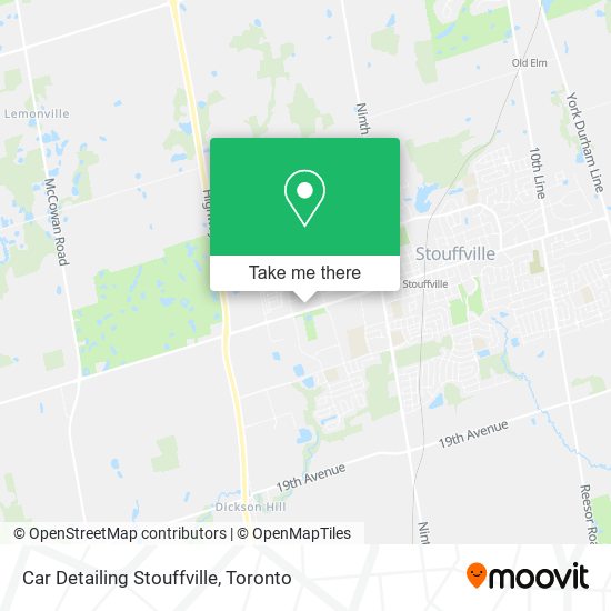 Car Detailing Stouffville map