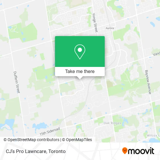CJ's Pro Lawncare map