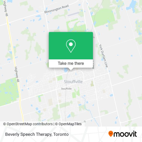 Beverly Speech Therapy map