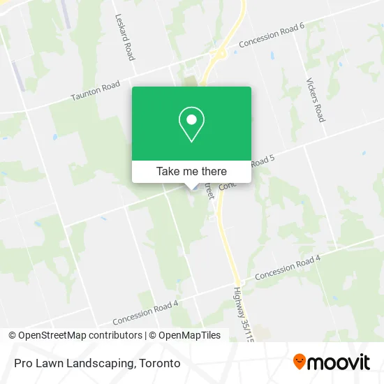 Pro Lawn Landscaping map