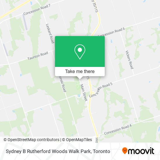 Sydney B Rutherford Woods Walk Park plan