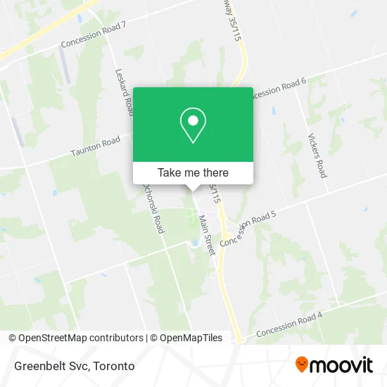 Greenbelt Svc map