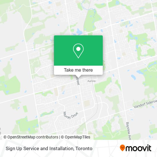 Sign Up Service and Installation map