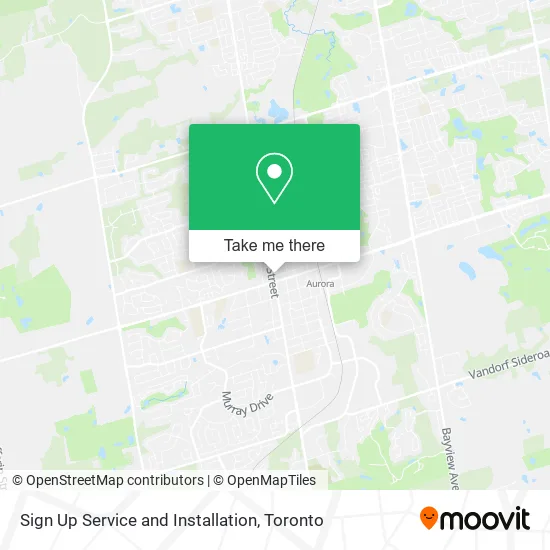 Sign Up Service and Installation map