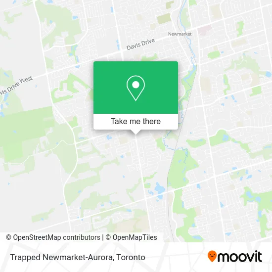 Trapped Newmarket-Aurora map