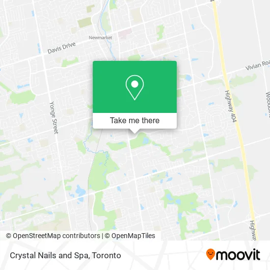Crystal Nails and Spa map