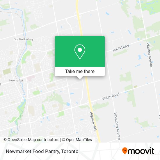 Newmarket Food Pantry map