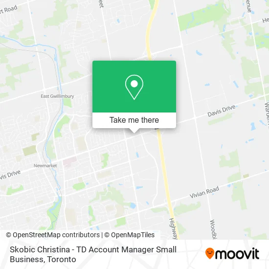 Skobic Christina - TD Account Manager Small Business map