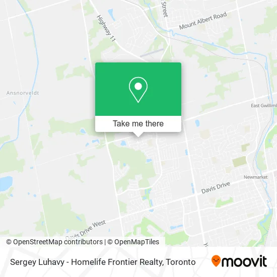Sergey Luhavy - Homelife Frontier Realty map