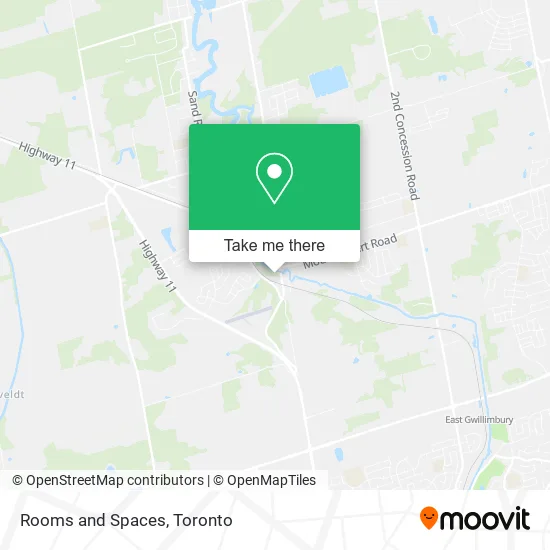 Rooms and Spaces map