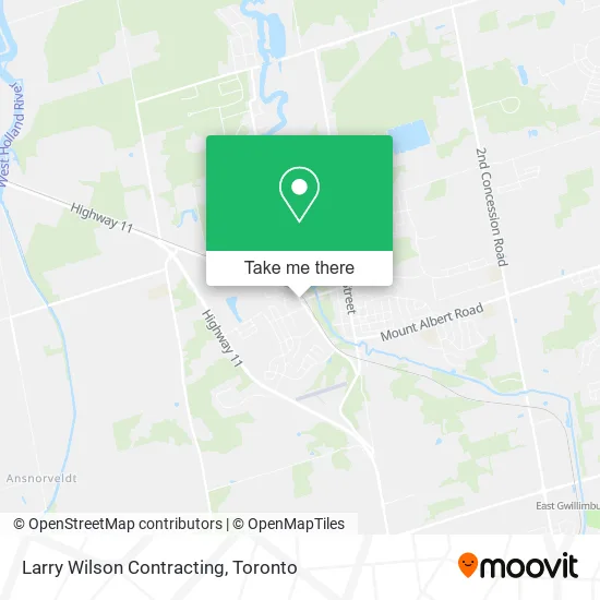 Larry Wilson Contracting map