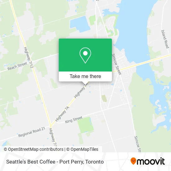 Seattle's Best Coffee - Port Perry map
