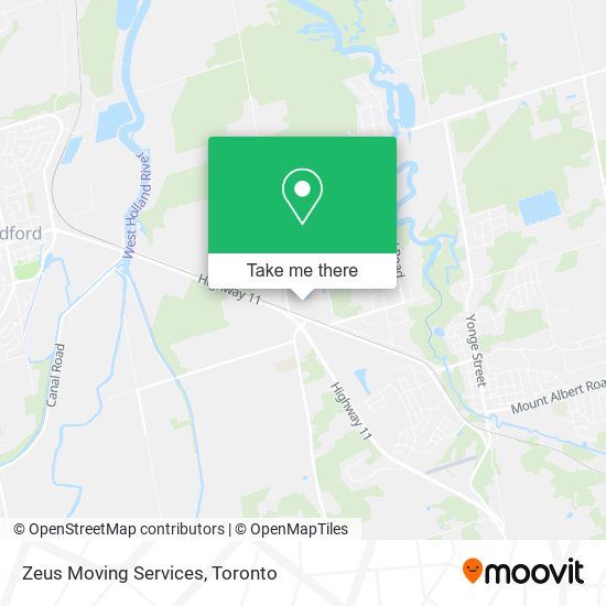 Zeus Moving Services map