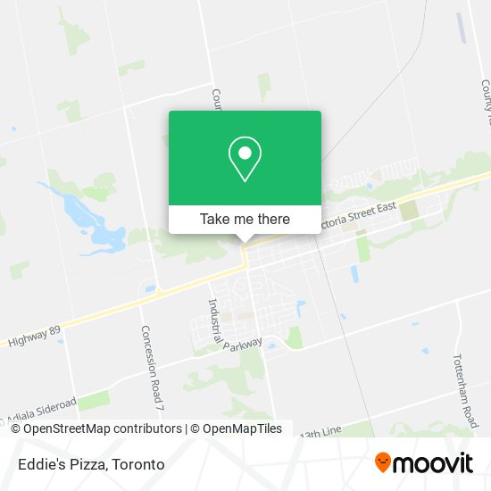 Eddie's Pizza map