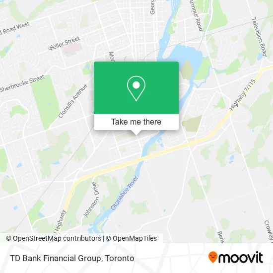 TD Bank Financial Group map