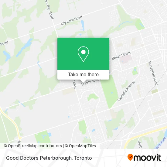 Good Doctors Peterborough map