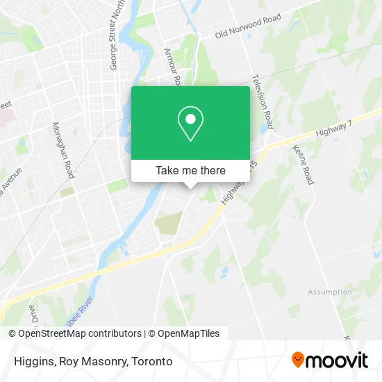 Higgins, Roy Masonry map