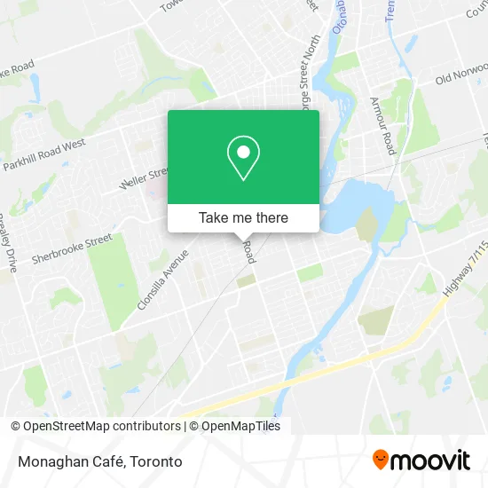 Monaghan Café map