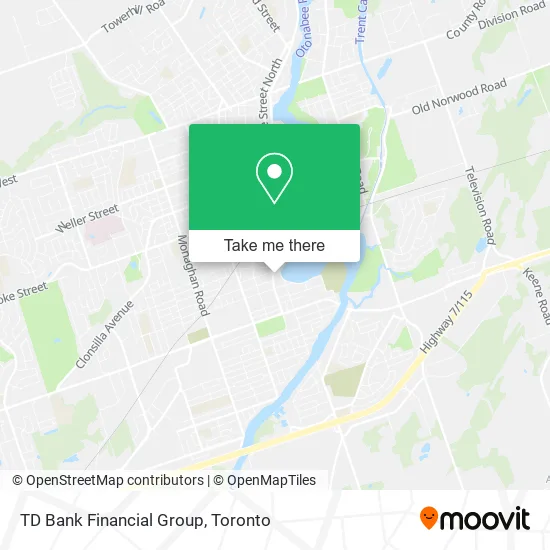 TD Bank Financial Group map