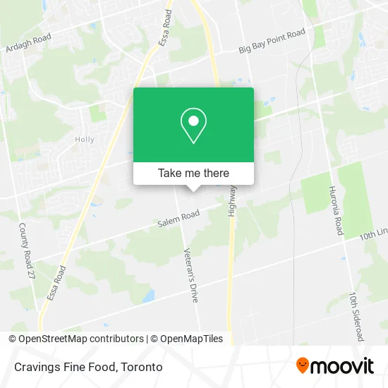 Cravings Fine Food map