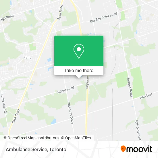 Ambulance Service map